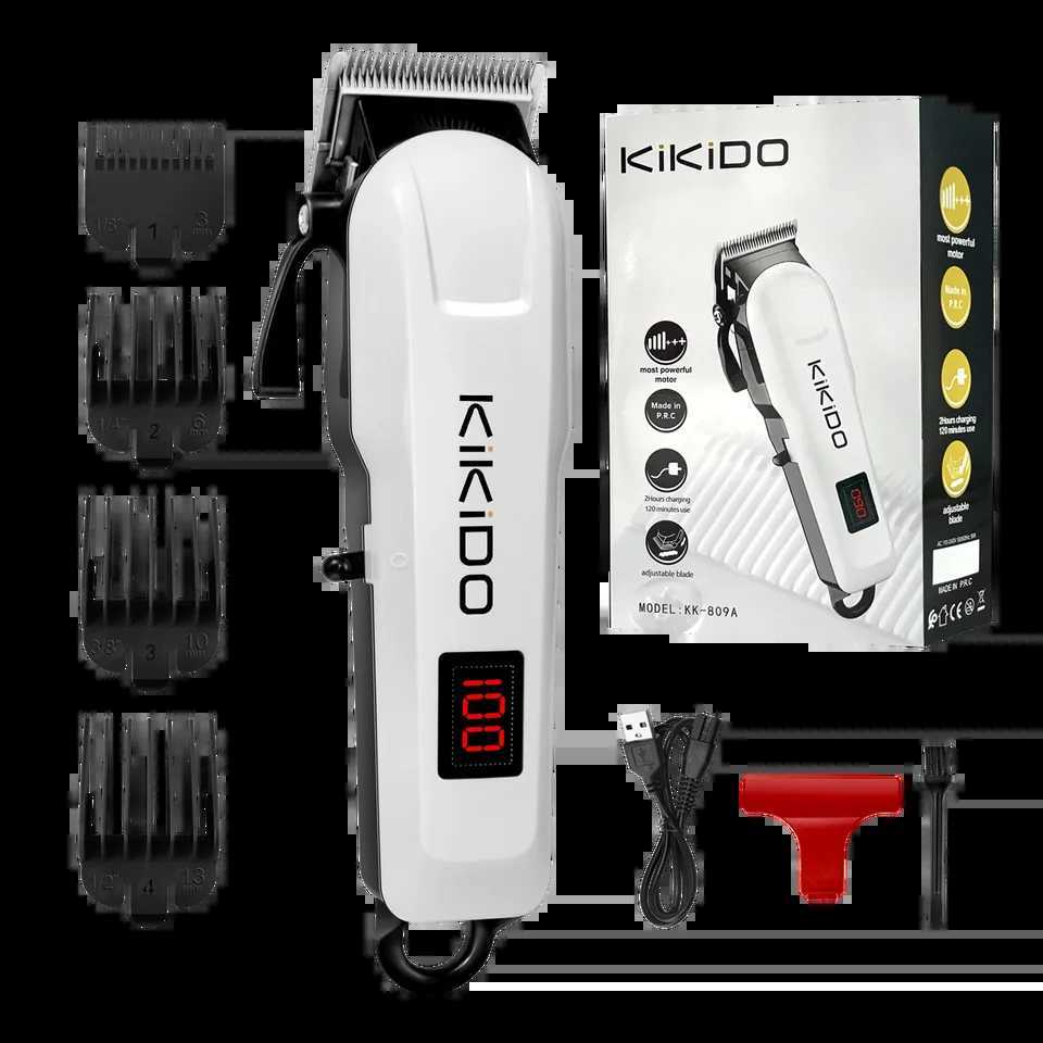 Professional KIO Clipper Hair Men Cordless Electric Hair Cutting Machine Portable Adjustable Rechargeable Clipper For Barber R250926
