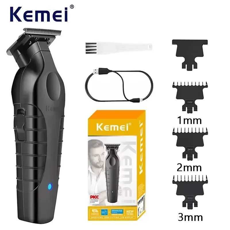 Kemei USB Fast Charging Clippers Barber Machine 1200MA Rechargeable Cordless Hair Trimmer Kemei Electric Hair Clipper R250926