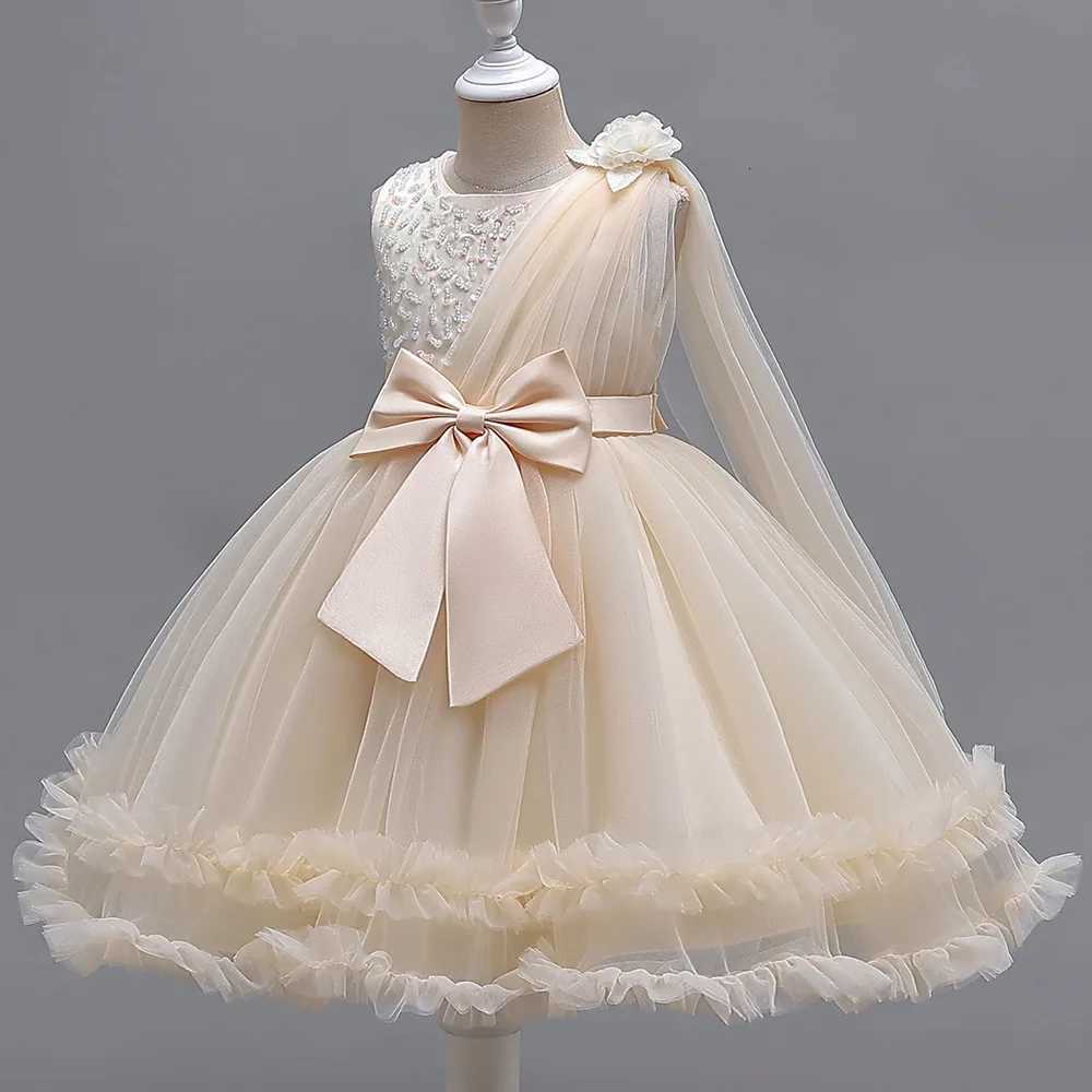 New 2025 Pageant Elegant Evening Dress Mesh Tulle Children Prom Gown Girl luxury Party Dresses for girls from 5 to 12 Years Z250926