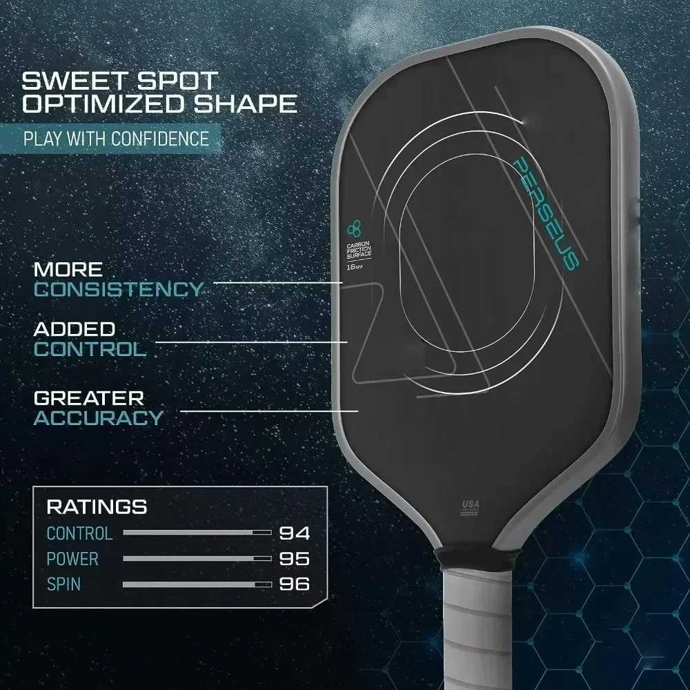 T700 Thermoformed Unibody Raw Carbon Fiber Pickleball Paddle Spin Textured Surface Ergonomic Grip with Foam Edge USAPA Approved J250926