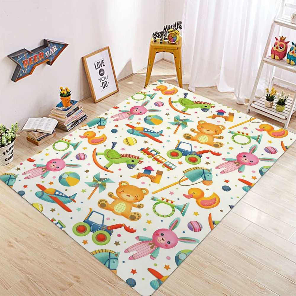 Childrens Educational City Life Playmat Rug Road Traffic System Carpet for Bedroom Playroom Fun Learning Floor Mat Safe Kids Y250926