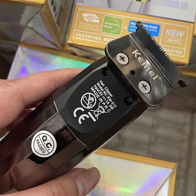 KM512 Hair Clipper Electric Thruster USB Charging High Speed Oil Head Carving and Cutting Electric Hair Clipper for Hair Salon R250926