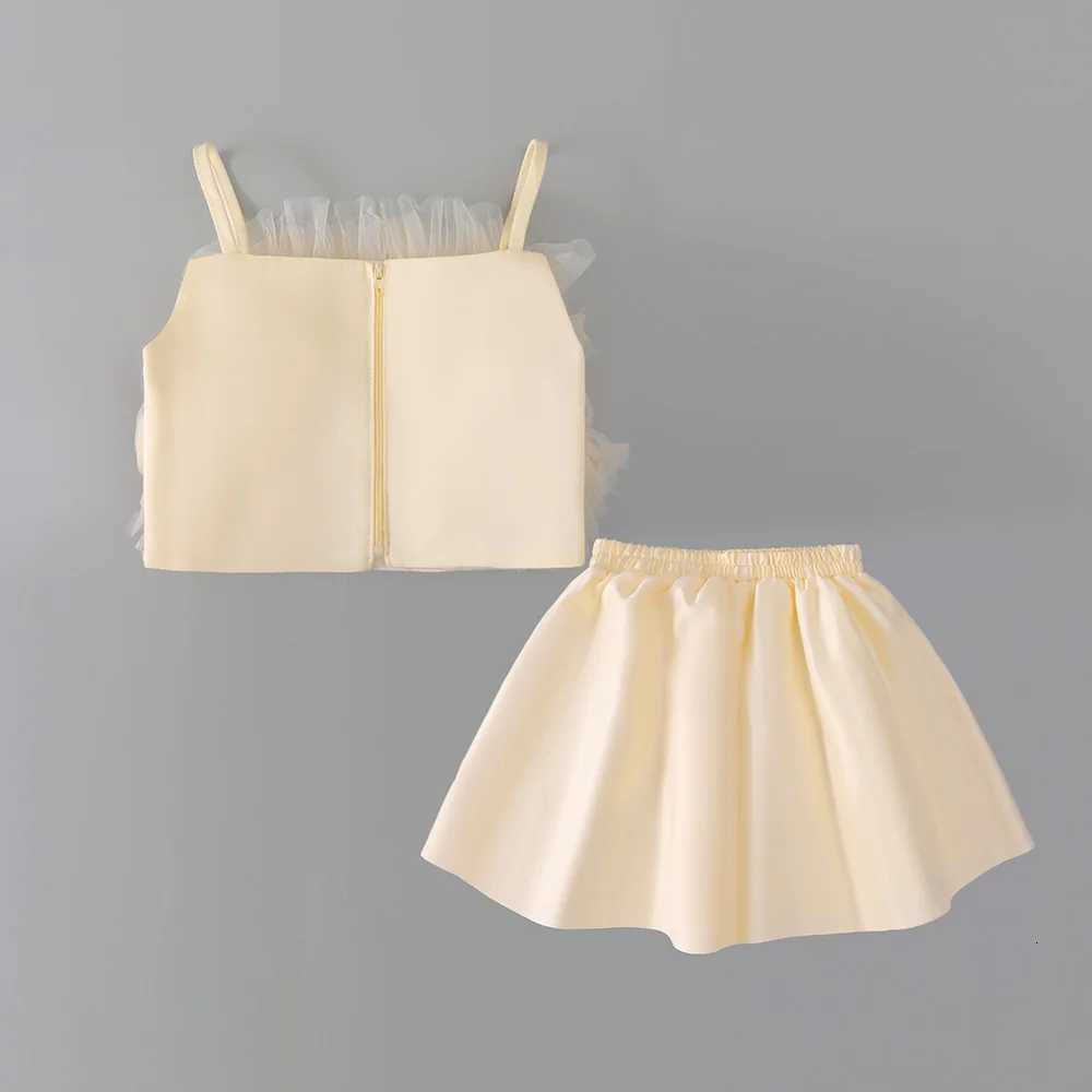 Party Satin Girls Split Dress Elegant Bridemaid Birthday Prom Princess Kids Dresses for Girl Fluffy Tulle Wedding Gala Costumes Z250926