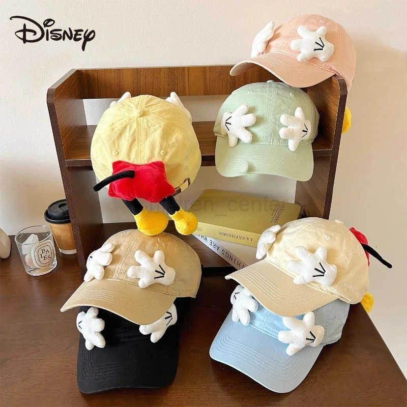 Disney Mickey Mouse Baseball Hat Kawaii Cartoon Anime Embroidery Accessories Sunscreen Duck Tongue Hat Girl Decoration Gift H250926