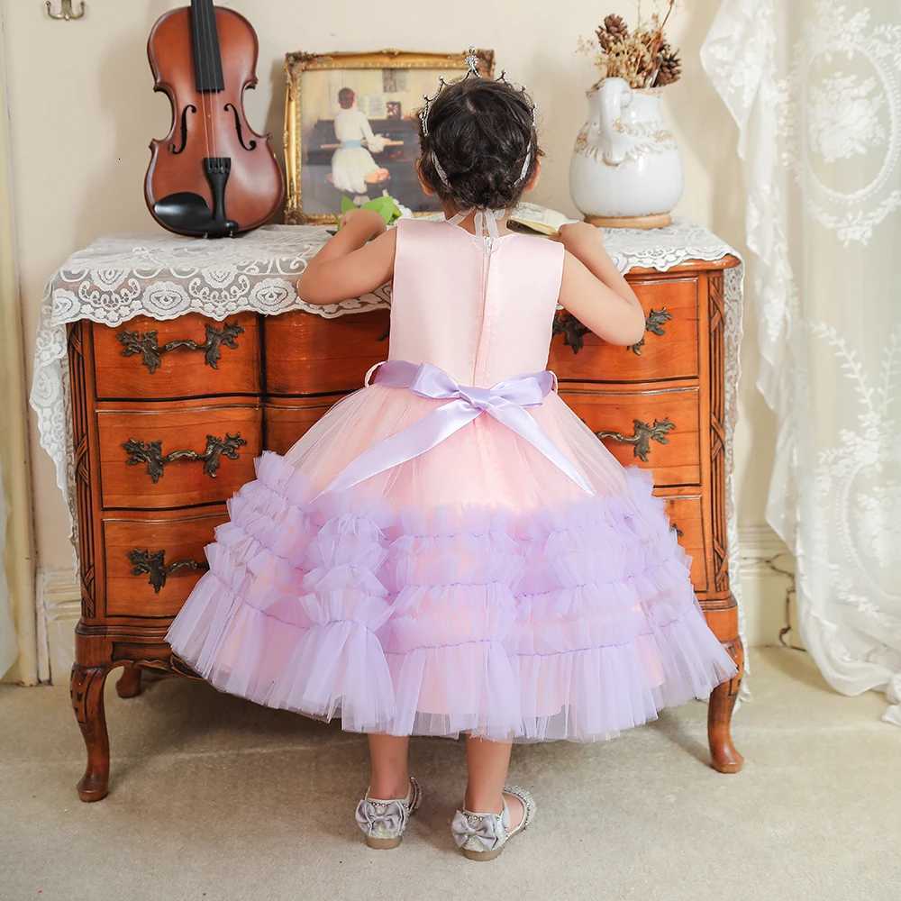 Summer Kids Party Dresses For Girls Fluffy Birthday Princess Dress Pageant Formal Wedding Ball Gown Toddler Baby Girl Clothes Z250926