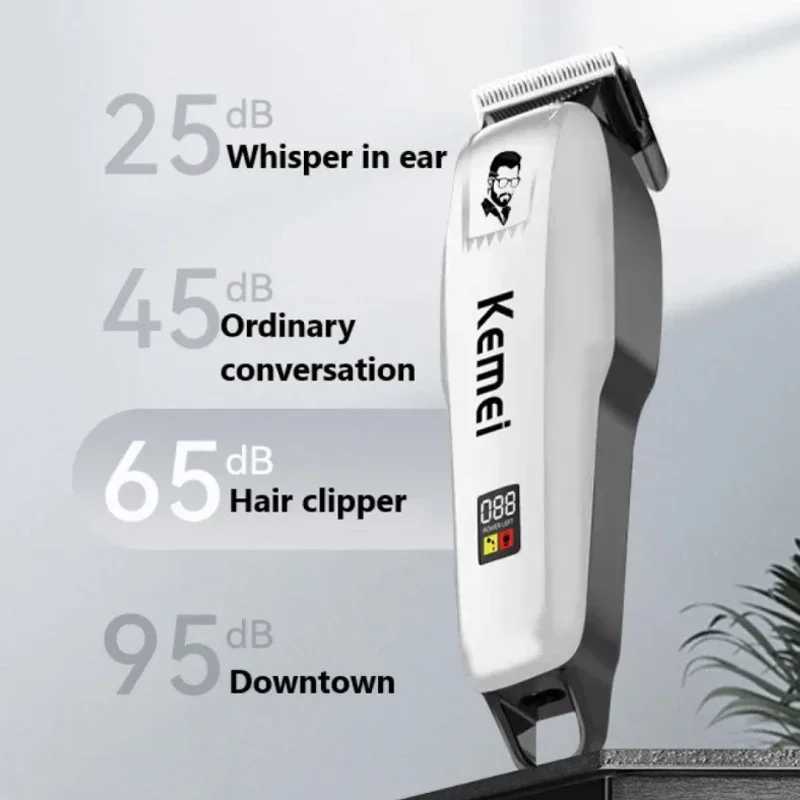 Kemei Electric Hair Clipper Hair Cut Wireless Trimmer men Professional Clipper Machine Rechargeable Hair Cut Barber R250926