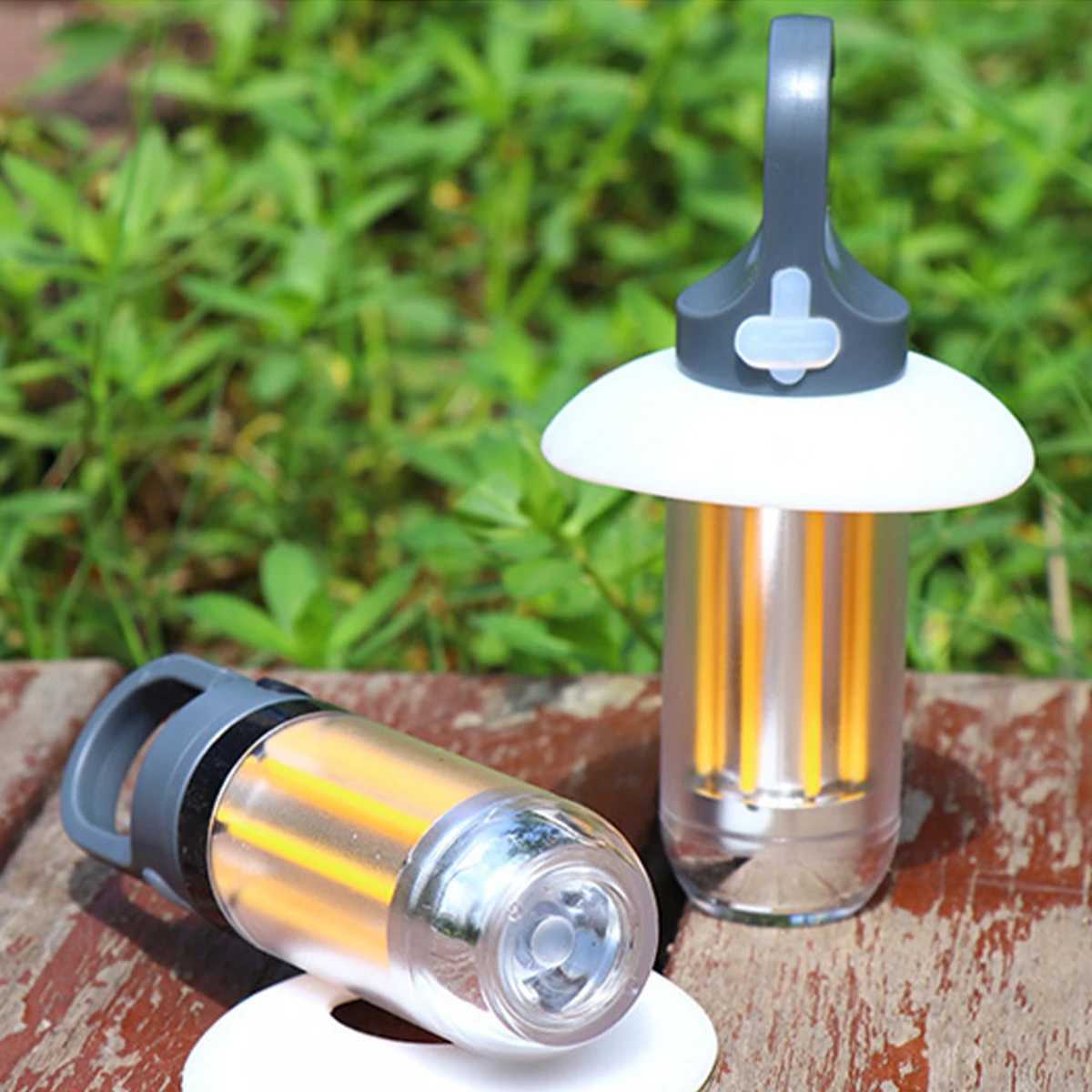 Usb Rechargeable Led Camping Light Work Dual Projector Flashligh Lantern Torch Portable Emergency Waterproof Outdoor Post Garden C250925