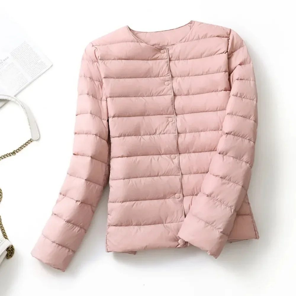 Womens Down Jackets Plus Coats Light Duck Down Jacket Women Matt Fabric Lightweight Coat Warm Female Windbreaker Parka 250917