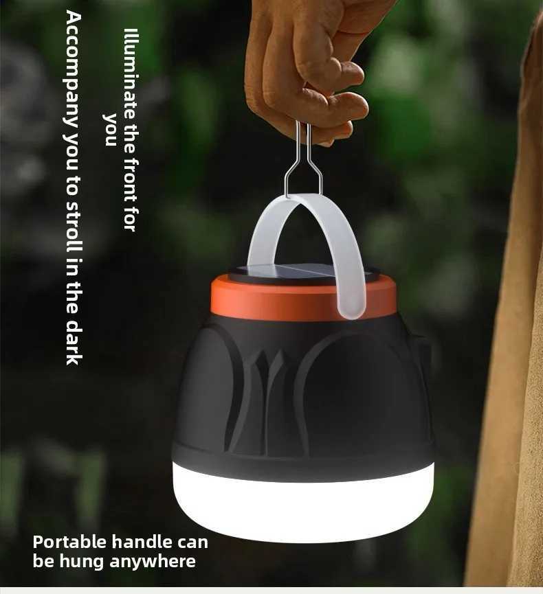 Solar powered outdoor lights camping lights household power outage emergency lights street vendors night markets and super C250925