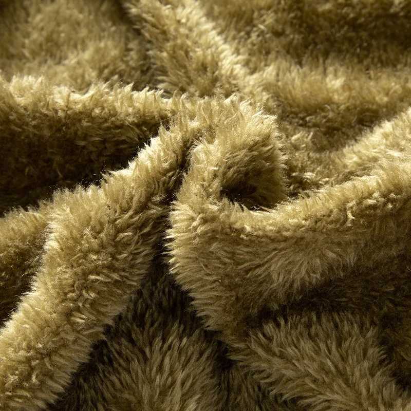 Mens new winter thick jacket coat fleece outerwear mens long and midlength cotton coat warm and protective high quality W250926