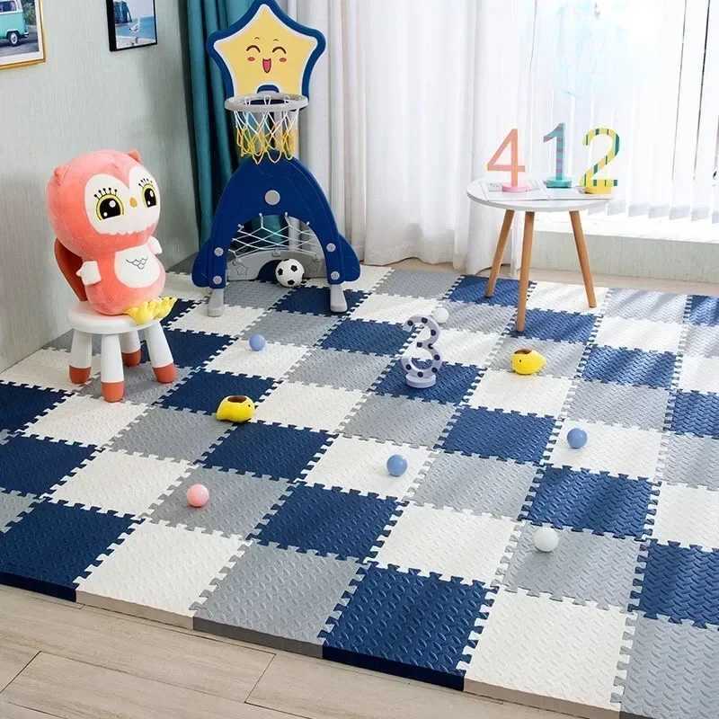 12Pcs Baby Puzzle Floor Kids Carpet EVA Foam Baby Blanket Educational Toys Play Mat Rubber Crawling Mat playmat 30x30x1CM C250926