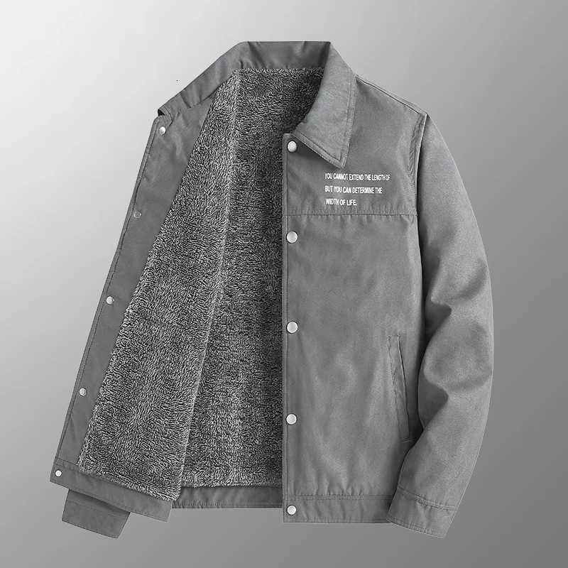 Autumn and Winter Jacket Fashionable and Simple Mens with Thick Cotton Comfortable Jacket Casual and Versatile Mens Clothing W250926