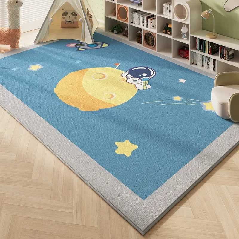 Childrens Play Carpet Room Living Room Bedroom Pass World Underwater World Space Carpet Washable Carpet Home Decoration C250926