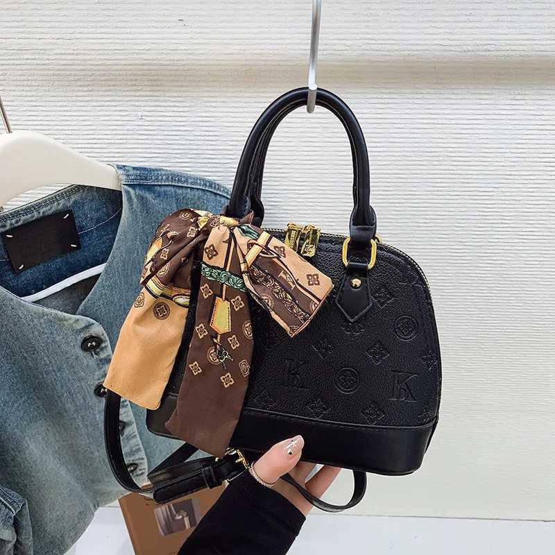 Unisex Shell Bag Lightweight CrossbodyTote with Embossed Design Spacious Ladies Purse for Work WaterResistant Casual BagW250926