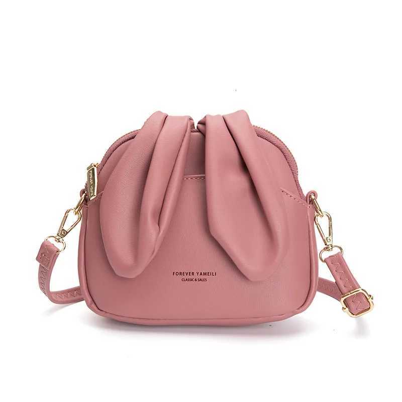 Rabbit Ears Small Side Bag for Women 2025 Faux Leather Shoulder Crossbody Bags for Women Pink Red Yellow Blue Black Bolso Mujer Z250926