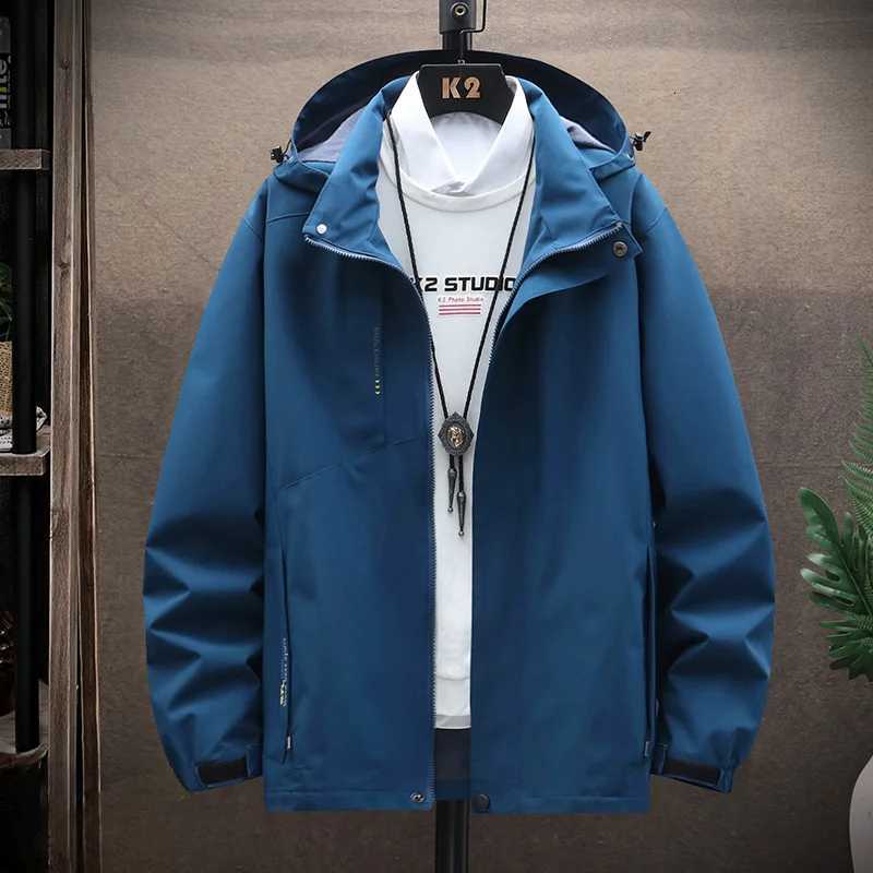 Mens Windbreaker Waterproof Jacket Coat Men Spring Autumn Travel Jacket Male Fashion Outdoor Outerwear Plus Size 6XL 7XL W250926
