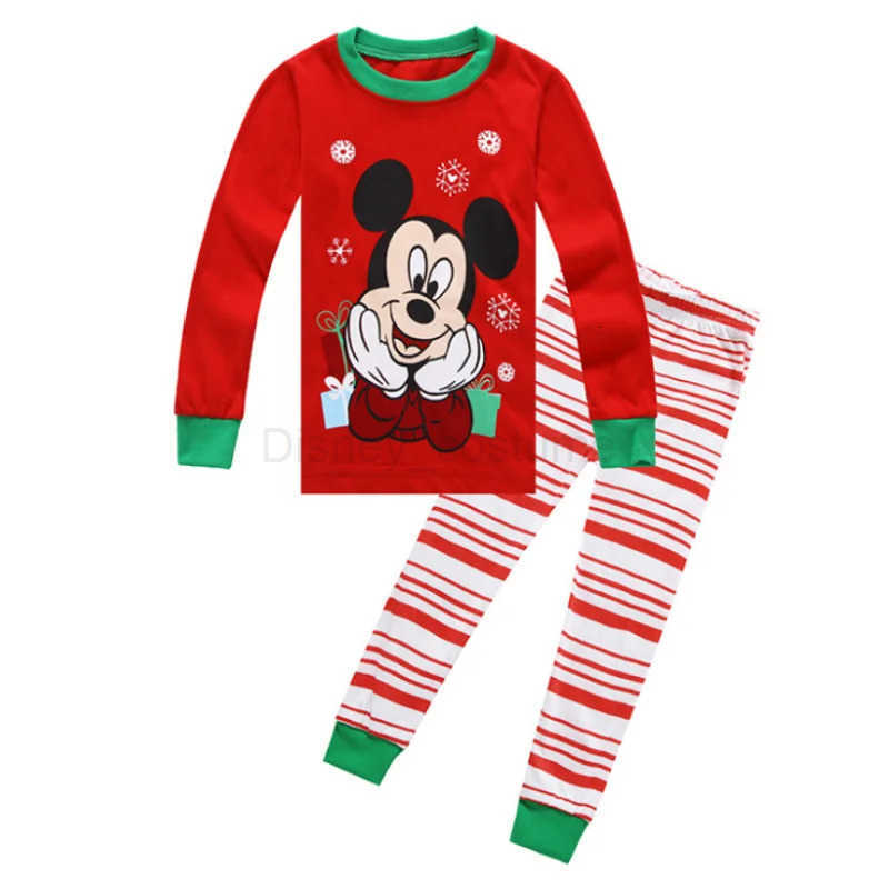 Disney New Boys Long Sleeve Pyjamas Kids Mickey girl Pajamas Baby Cotton Pijama Children Sleepwear Girls Clothing Sets Baby Wears H250926