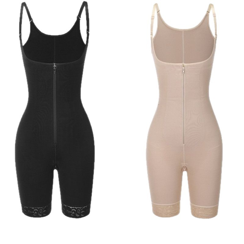 Waist Tummy Shaper Fajas Reductoras Y Moldeadoras Mujer Control Zipper Open Bust Bodysuit Buttlifter Shapewear High Compression Faja 230621