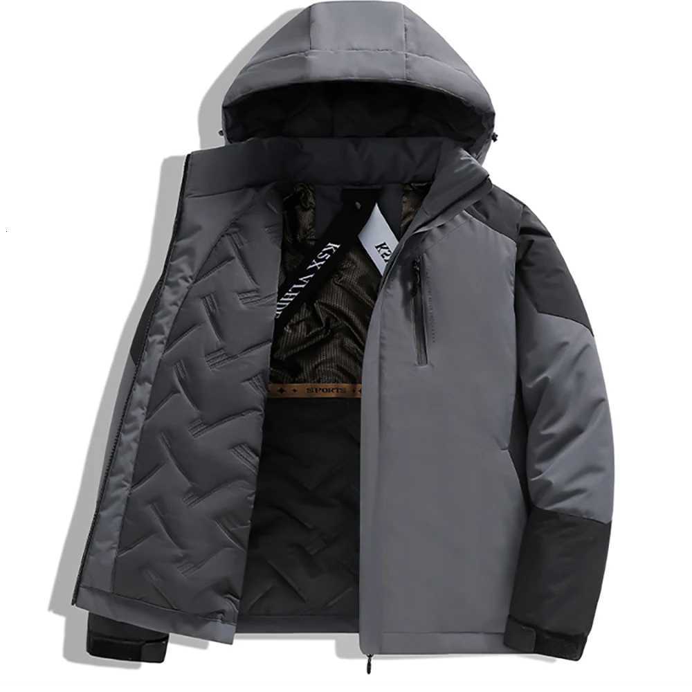 S6XL largesized outdoor rainproof cottonpadded jacket for men in winter thickened and warm graphene cottonpadded jacket W250926