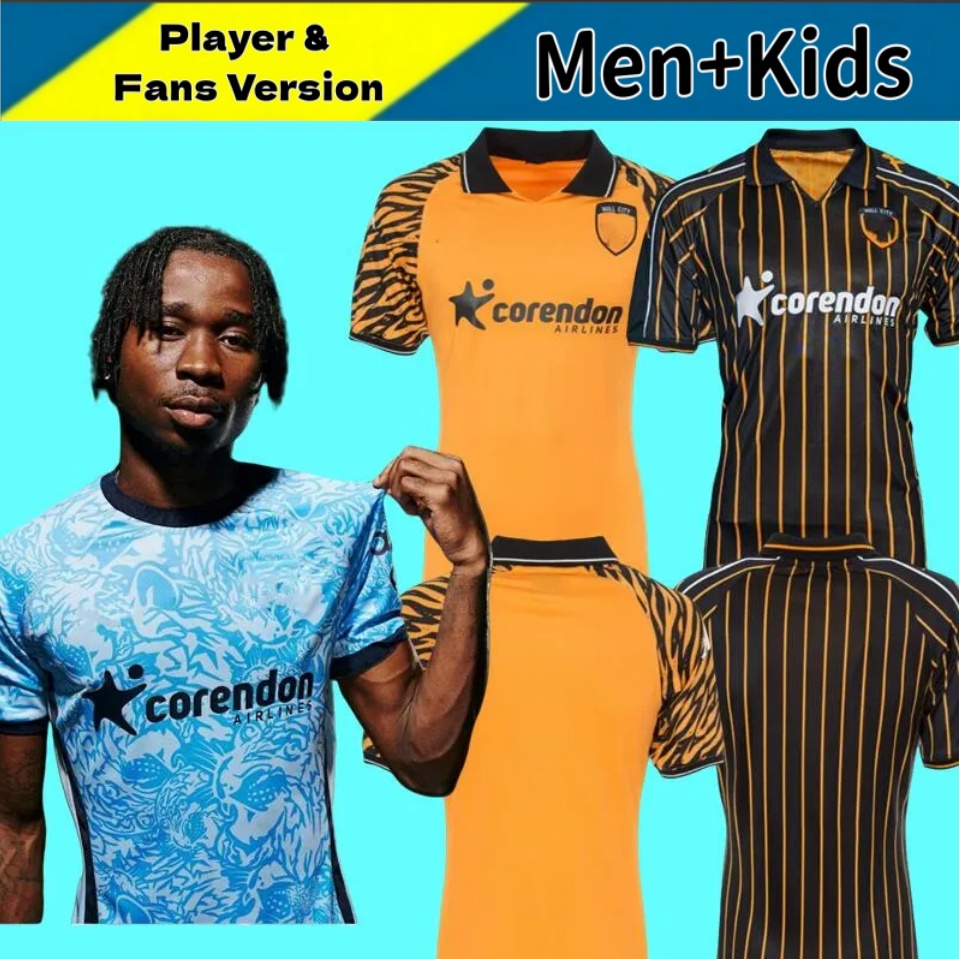3XL 4XL 25 26 Hulls City Soccer Jerseys 2025 2056 Home Away Third Fans Version BELLOUMI McBURNIE MATAZO MILLAR Men Football Shirts Kids Kits