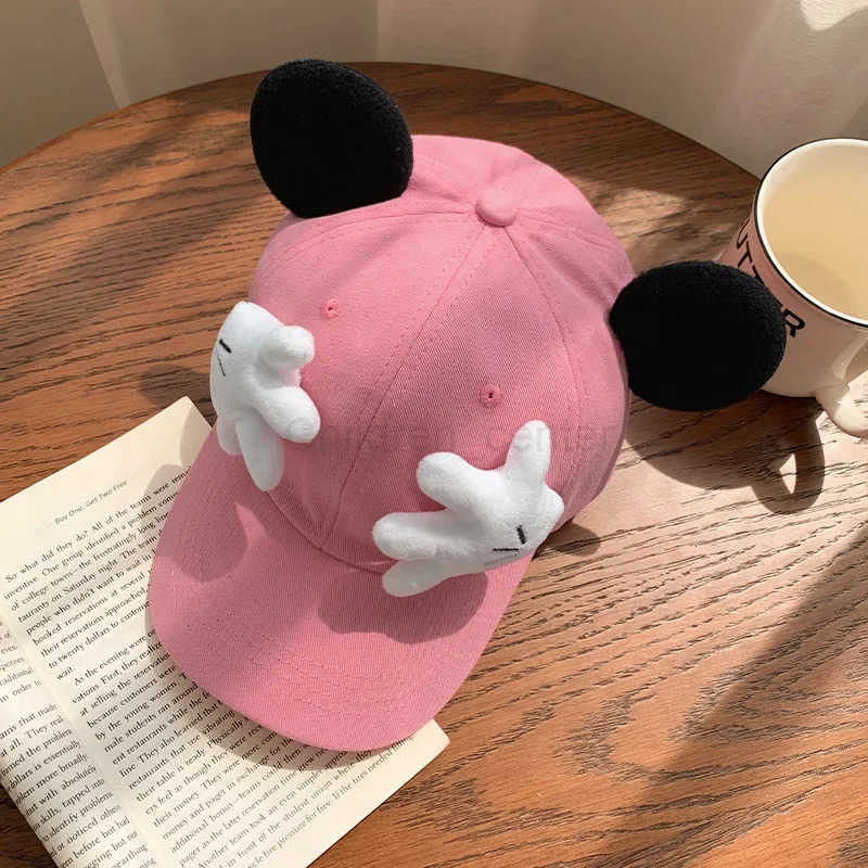 Disney Outdoor Travel and Holiday Sunscreen Sunshading Duck Tongue Cap Men and Women Fashion Leisure Mouse Ears Baseball Cap H250926
