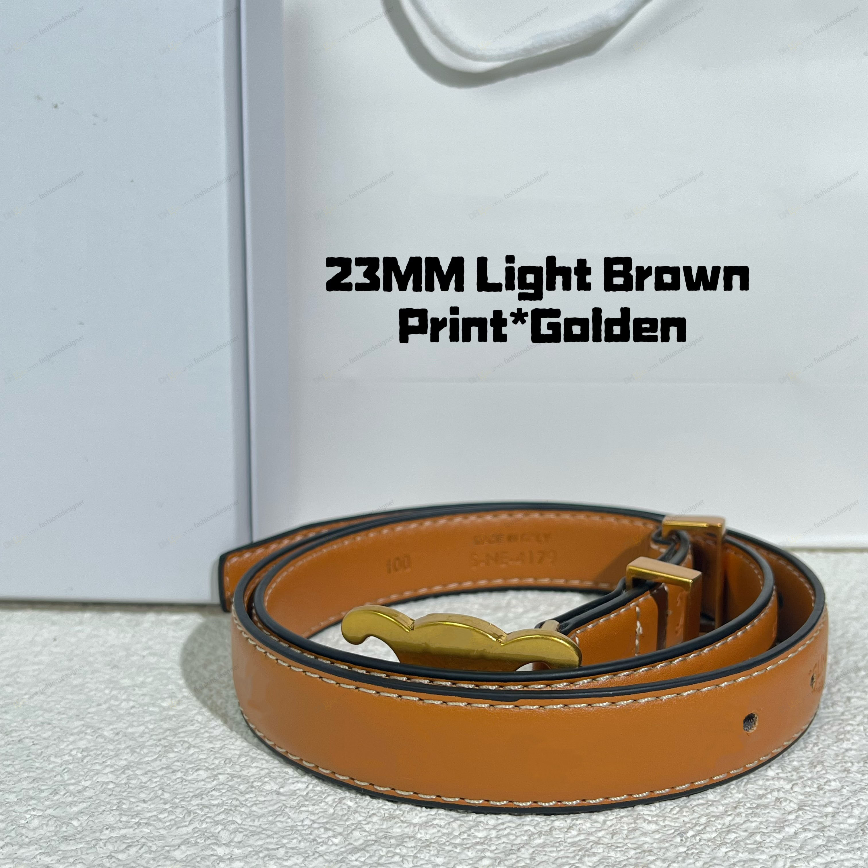 Belts for women designer belt women belt ceinture thin belt classic Brown belt women elegant Reversible 25MM Belt Calfskin leather womens belts designer with box