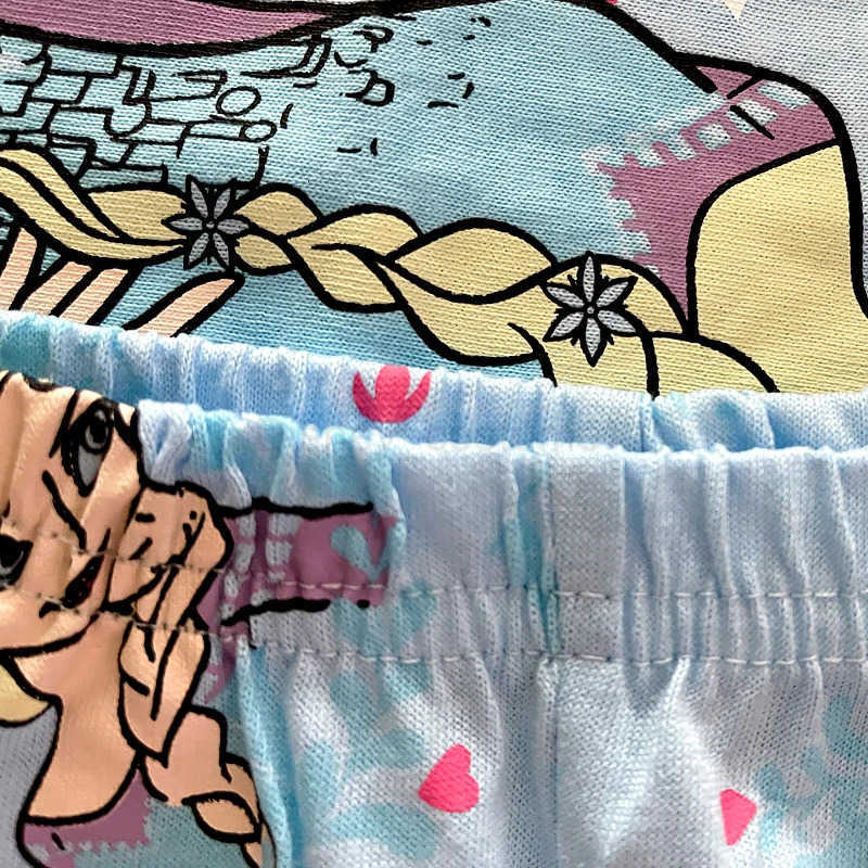 Disney New Kids Pajama Set Cotton Soft Elsa nightwear Anna Print Loungewear Long Sleeve Pjs Sleepwear for Toddler Boys Girls nighty H250926