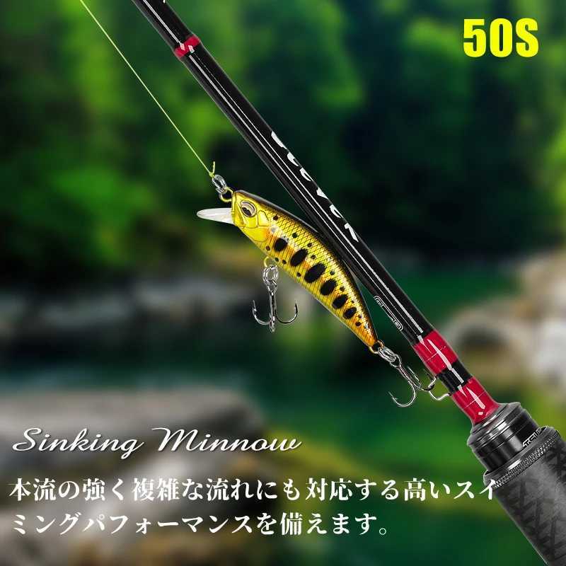 TSURINOYA DW63 50mm5g Sinking Minnow Jerkbait Lure Fishing Artificial Plastic Wobbrs Hard Bait Pesca Isca For Bass Trout Pike W250926