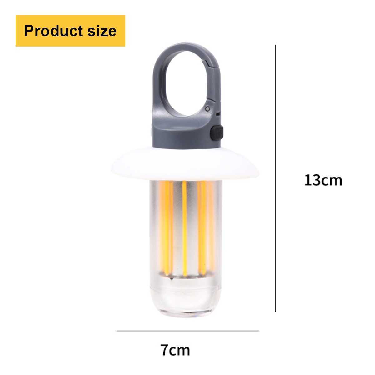Usb Rechargeable Led Camping Light Waterproof Outdoor Post Lantern Garden Floor Fence Household Column Lamp Work Multifunctional C250925