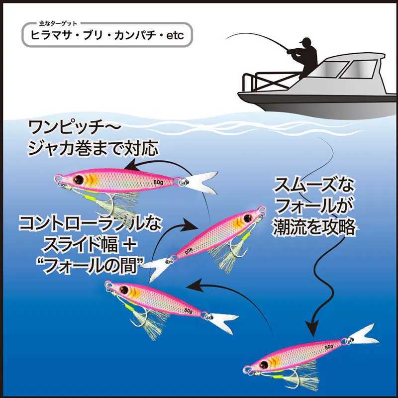 AS Slow JIg Pesca Lure Fishing Glow Jig Slow Falling Angr 40g60g80g100g Metal Hard Bait Sinking Jigging Pesca urre Bait W250926