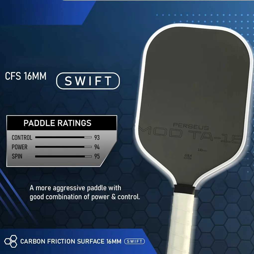 Perseus 16mm MOD TA15 Pro Player Edition GEN3 Propulsion EVA Foam Filling Core Pickleball Paddle Racket USAPA Approved J250926