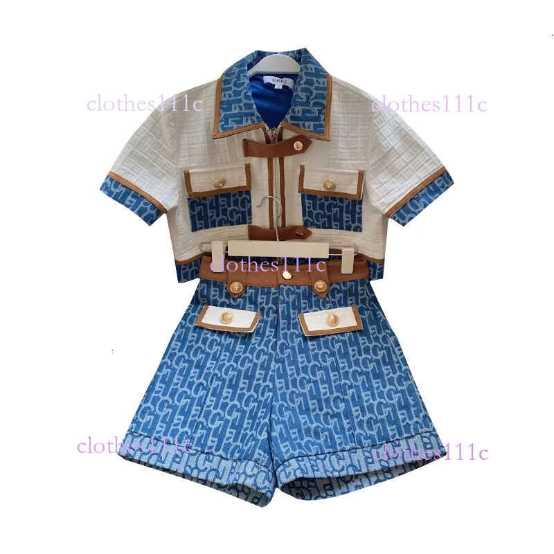 Women's Pants Quality Vintage Classic Suit Women Summer Short Sleeve Zipper Tops High Waist Shorts Two Piece Set Streetwear 230606