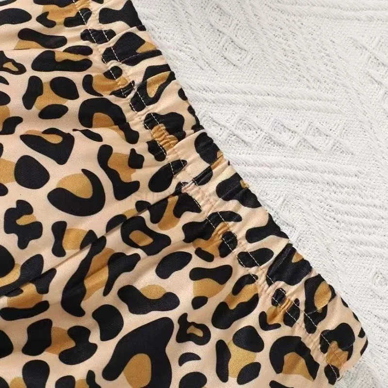 Disney Autumn Baby Girl Clothes Set Children Girl Minnie Printing Top and Leopard Print Pants Bottom 2 Pcs Suit Cotton Tracksuit H250926