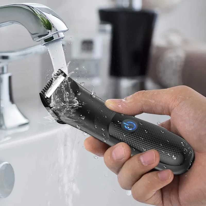 Kemei Pro Body Trimmer For Men Women Groin Body Groomer Pubic Ball Shaver Electric Wet Dry Face Beard Hair Trimmer Rechargeable R250926