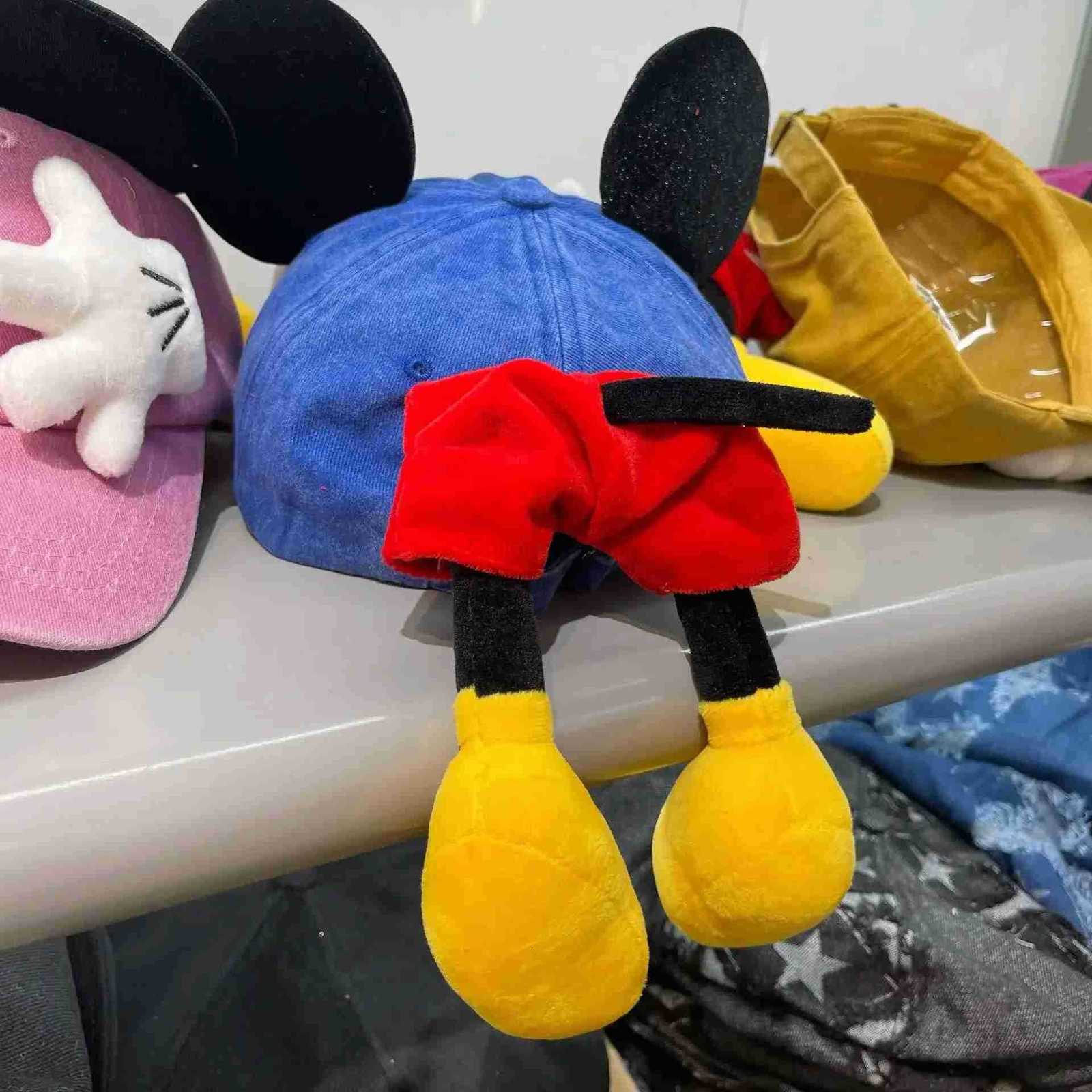 Disney Girls Cute Cartoon Mouse Ears Baseball Cap Anime Duckbill Style Y2K Outdoor Fashion Sunscreen Sunshade Trendy Cap for Women H250926