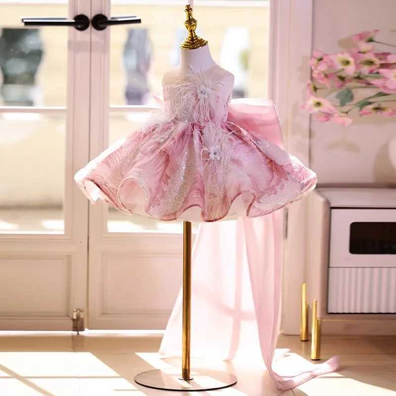 KLFLGD Luxury Party Dress Flower Girl Wedding Dress Toddler Pageant Dress 2025 Gala Dress Girl baby girl dress Z250926