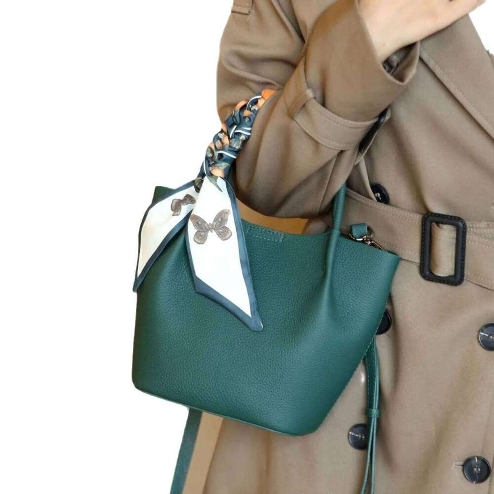 Layer Cowhide Shoulder Women Large Capacity Crossbody Tote Simple Designer Bag suotong2509