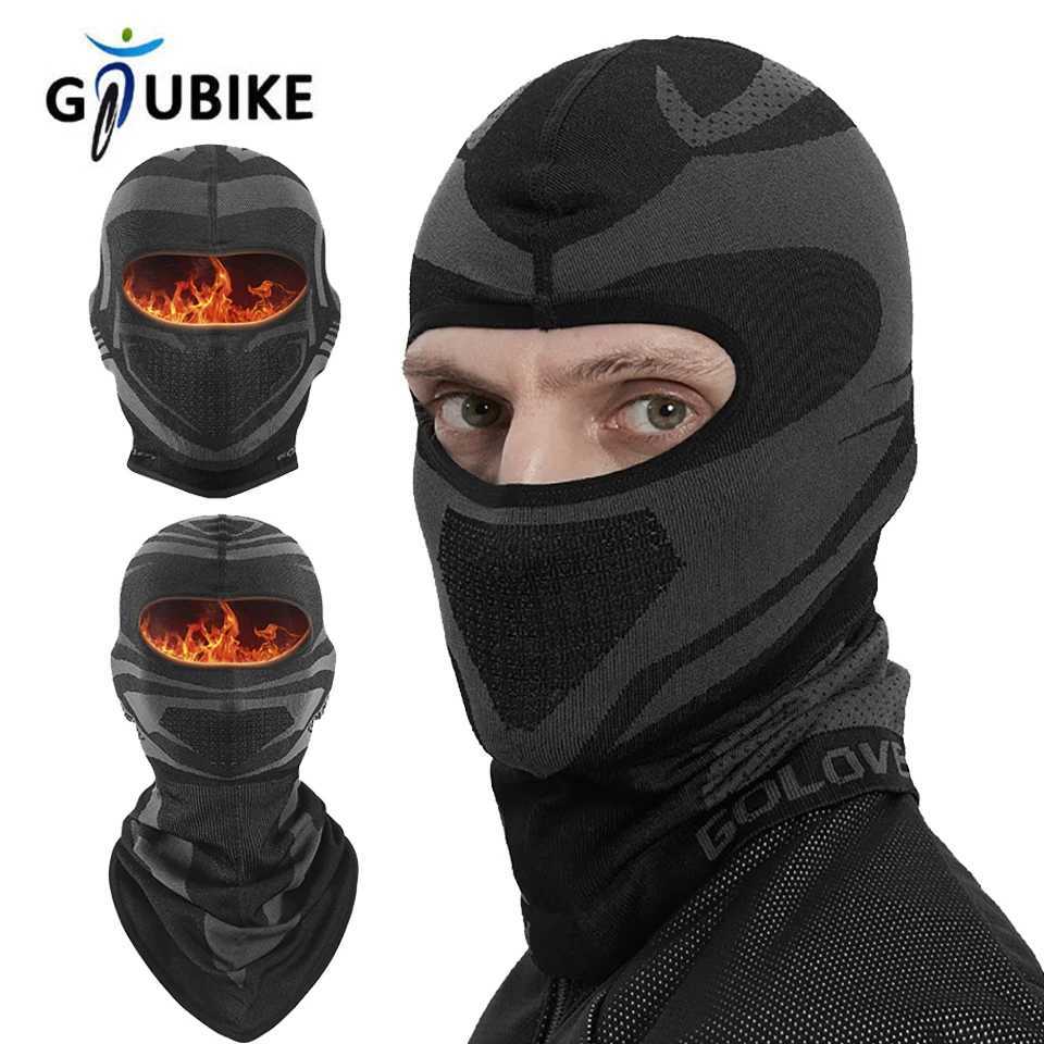 GTUBIKE Winter Cycling Balaclava Windproof Thermal Warm Outdoor Bicycle Motorcycle Face Mask Breathable Helmet Liner Scarf Z250926