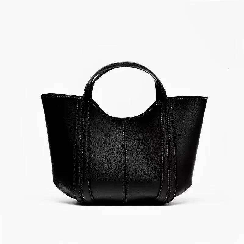 Vintage Simple Handbags Women Soft PU Leather Designer Fashion High-Quality Shopping Tote Bag For Daily Use