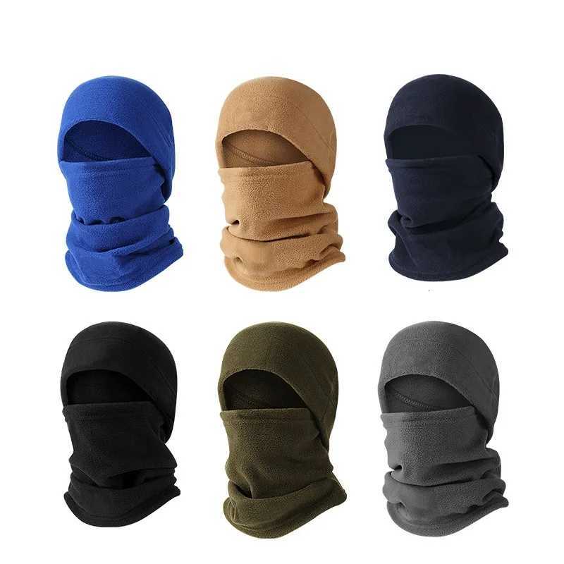 Winter Polar Coral Fleece Balaclava Men Face Mask Neck Warmer Beanies Thermal Head Cover Tactical Military Sports Scarf Ski s Z250926