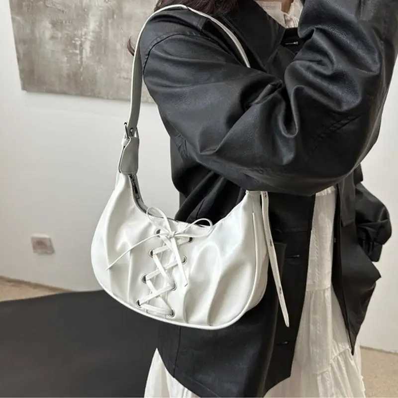 D0LF Shoulder Bag for Women Girls Trendy Evening Clutch Purse Pu Leather Under the Arm Purses Slings Bag Handbag Saddles Bag Z250926