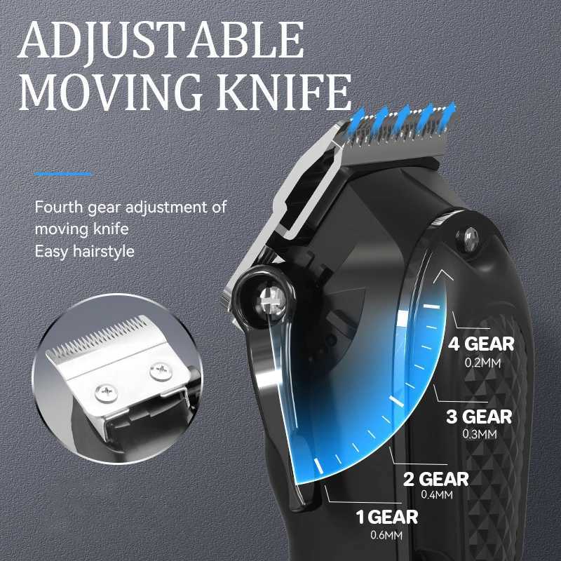 Kemei KMPG1071 Electric Hair Clipper UBS Rechargeable Cordless Beard Trimmer Men Powerful Electric Hair Clipper Trimming Tool R250926