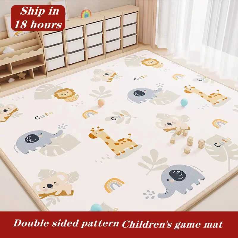 Thickening Large Size Baby Play Mat Toy for Children Safety Rug Playmat Developing Mat Baby Room Crawling Pad Folding Mat Carpet C250926