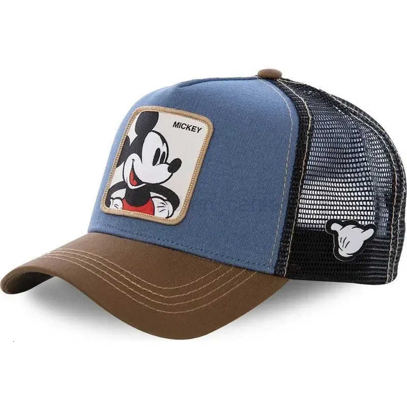 Disney High Quality Brand Anime Cartoon Snapback Cotton Baseball Cap Men Women Hip Hop Dad Mesh Hat Trucker Hat Dropshipping H250926