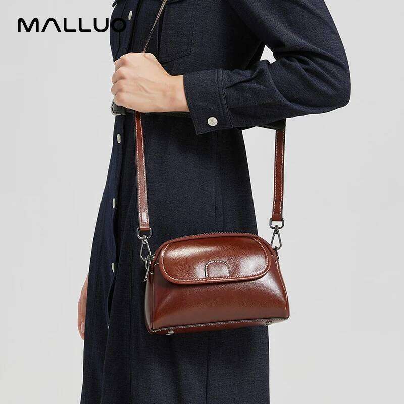 Female Fashionable Versatile Shoulder Shell Handbags Women's Cow Genuine Leather Crossbody Small Bags Ladies Casual Phone Bag Suotong2509