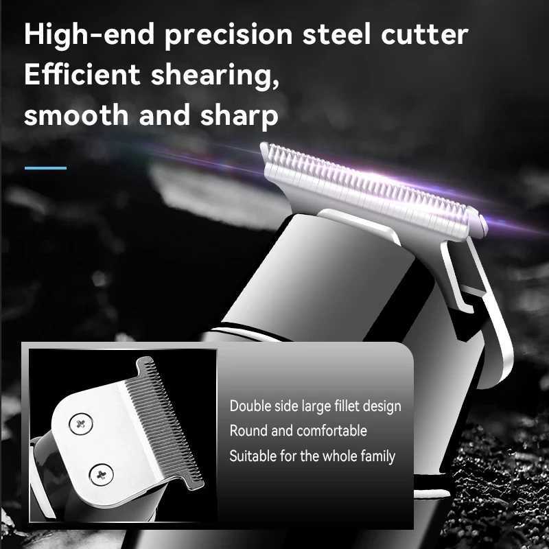Kemei KM1113 LED Barber Machines Rechargeable Hair Trimmer USB Low Noise Professional Cordless Portable Mens Hair Cut Clipper R250926