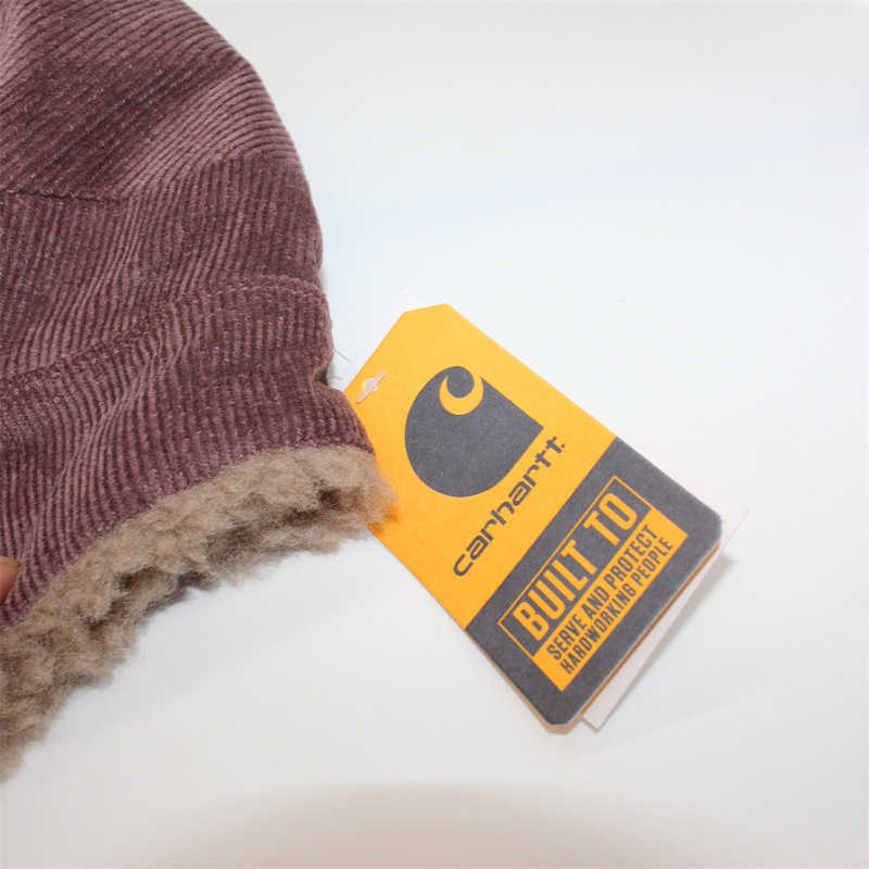 Unisex Lamb Wool Hat Protection Warm Hat Workwear Trendy Hat Autumn Winter Cold Hat H250925