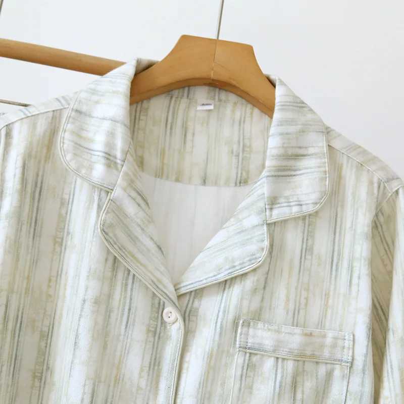 2025 AutumnWinter New Womens Pajama Set 100 Cotton Suede Fleece Long Sleeve Long Pants Two Piece Home Clothes Sleepwear Z250925