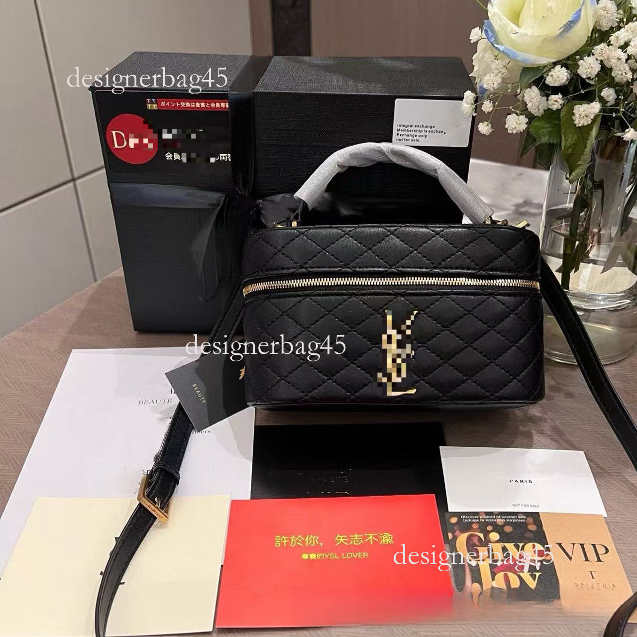 Membership Gift VIP Designer Bag French Handbag Quilted Embroidery Small Square High End Lipstick Luxury Bag Single Shoulder Crossbody Women S Bag