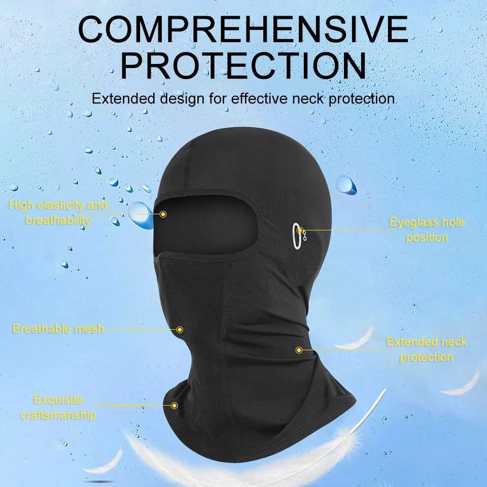 LOOGDEEL Cycling Balaclava Unisex Breathable Ice Silk Motorcycle Riding Sports Face Mask Neck Protect Summer Sunscreen Headwear Z250926